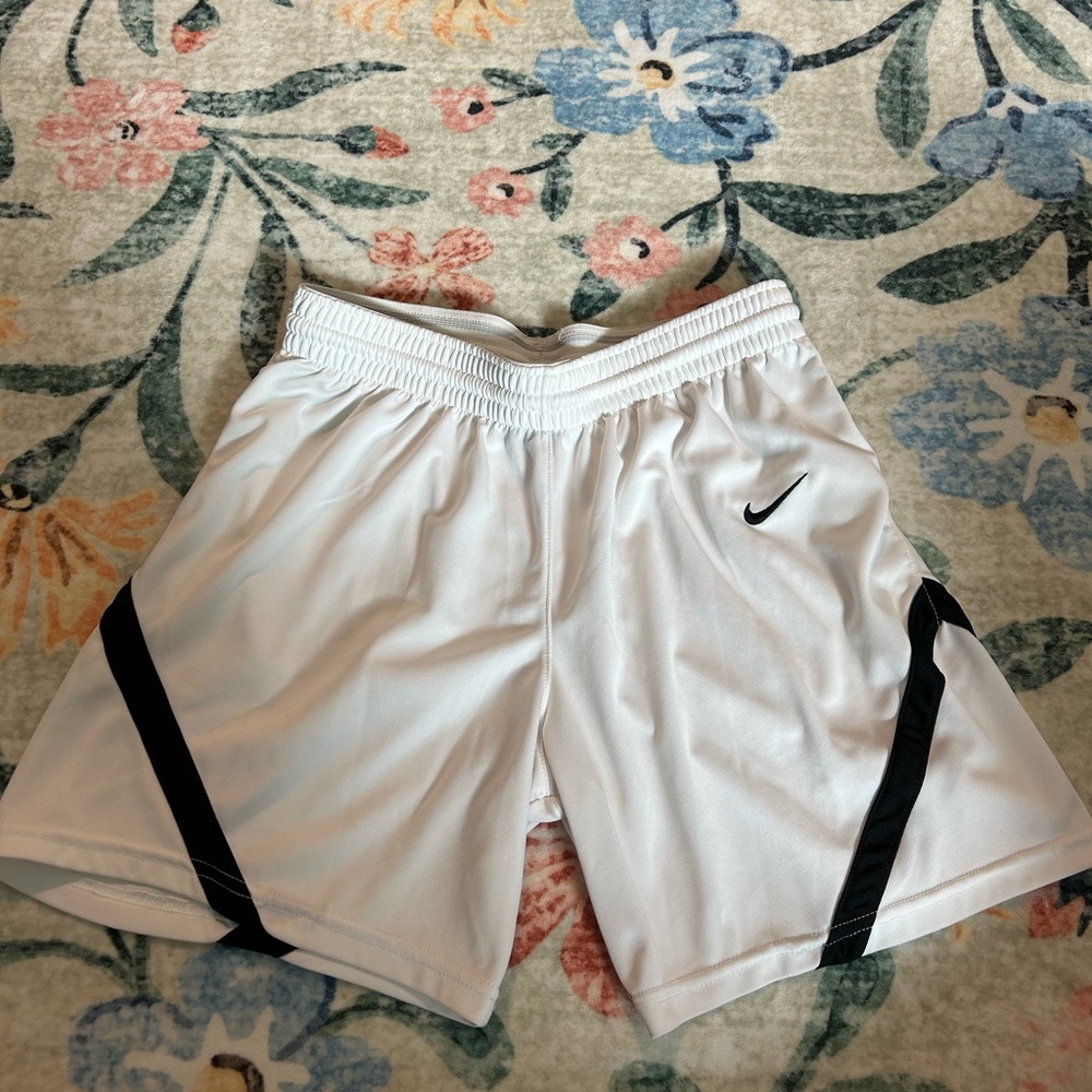 Nike White Sports Shorts